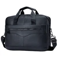 Maletín Portafolio De Cuero Para Portátil Notebook 14