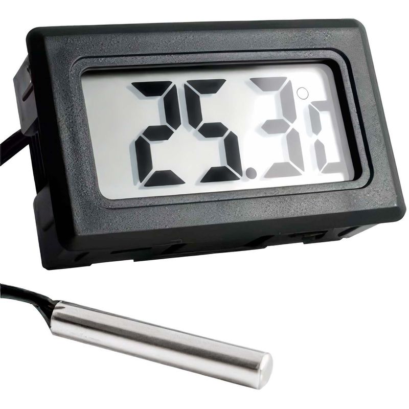 GEN - Termometro Digital Lcd Con Sonda Medidor De Temperatura