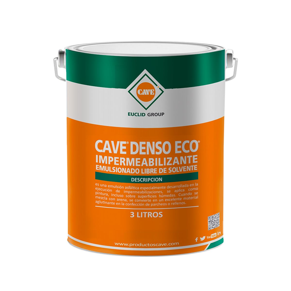 CAVE - CAVE DENSO ECO - Impermeabilizante asfáltico, Galón 3 Kg