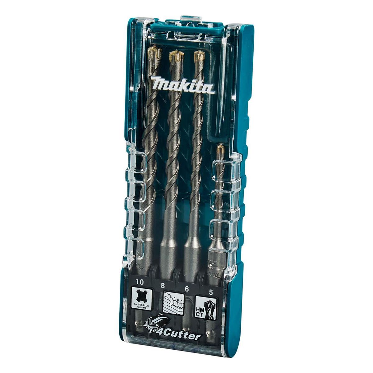 MAKITA - Set Brocas SDS-Plus 4 Aristas (5,6, 8, 10mm) 4 Pzas - Makita