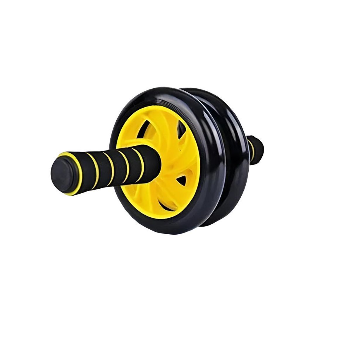 AK SPORT - Rueda Para Abdominales  Xh-9218  Dos Rodillos Amarillo