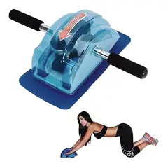 AK SPORT - Rueda Abdominales Brazos Celeste Roller Slide Aksport