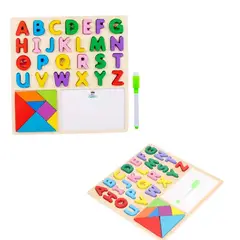 TOLIPA - Pizarra Lápiz Encaje Rompecabezas Letras PB-C4