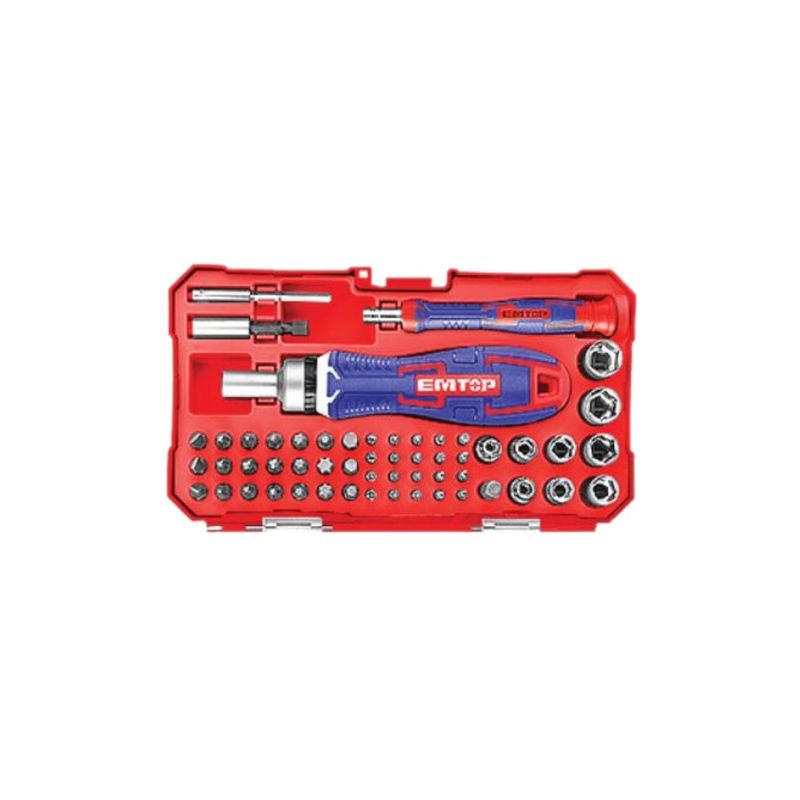 EMTOP - Pack Destornillador 55 Pcs Industriales