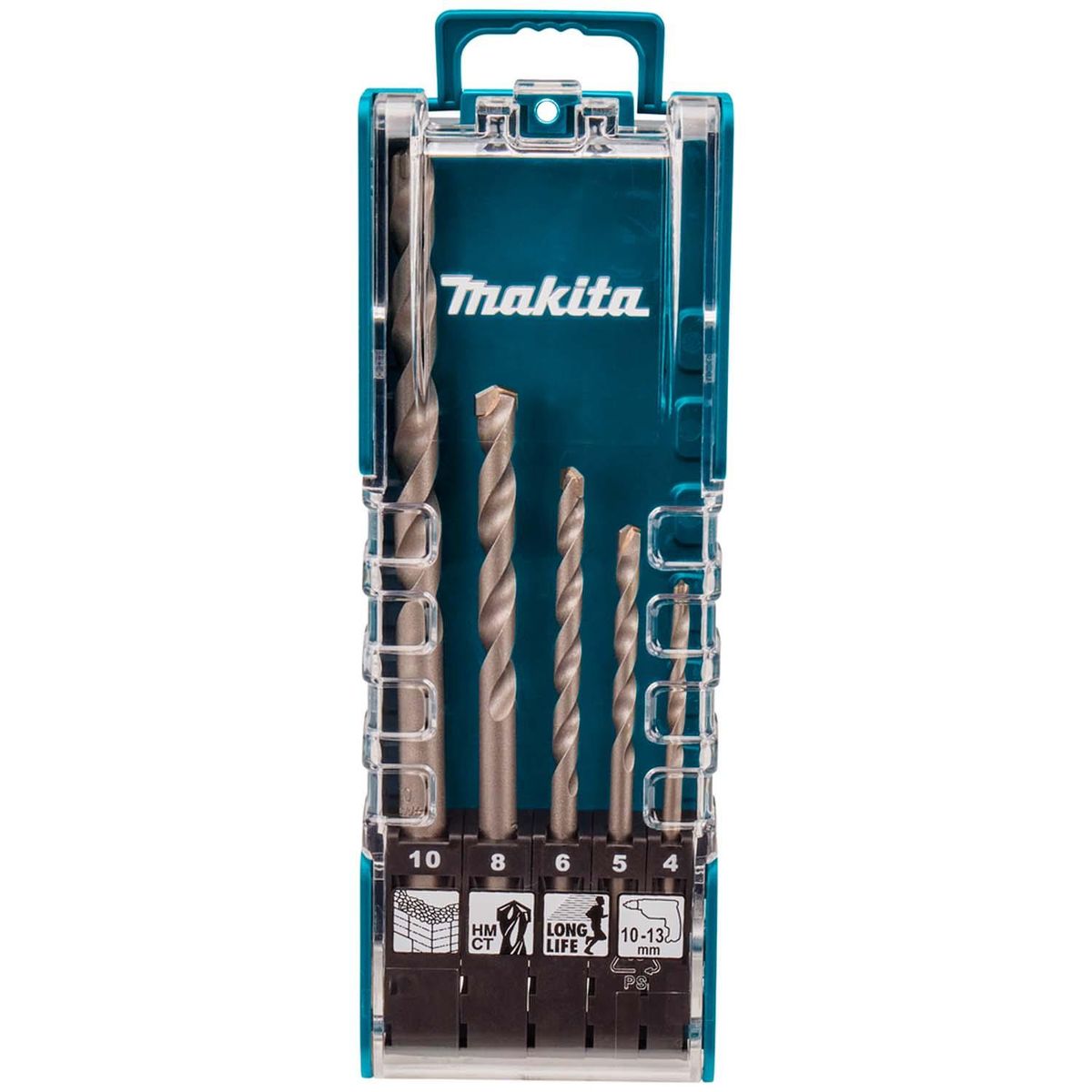MAKITA - Juego de Brocas Para Concreto (4-10mm) - 5 Pzas - Makita