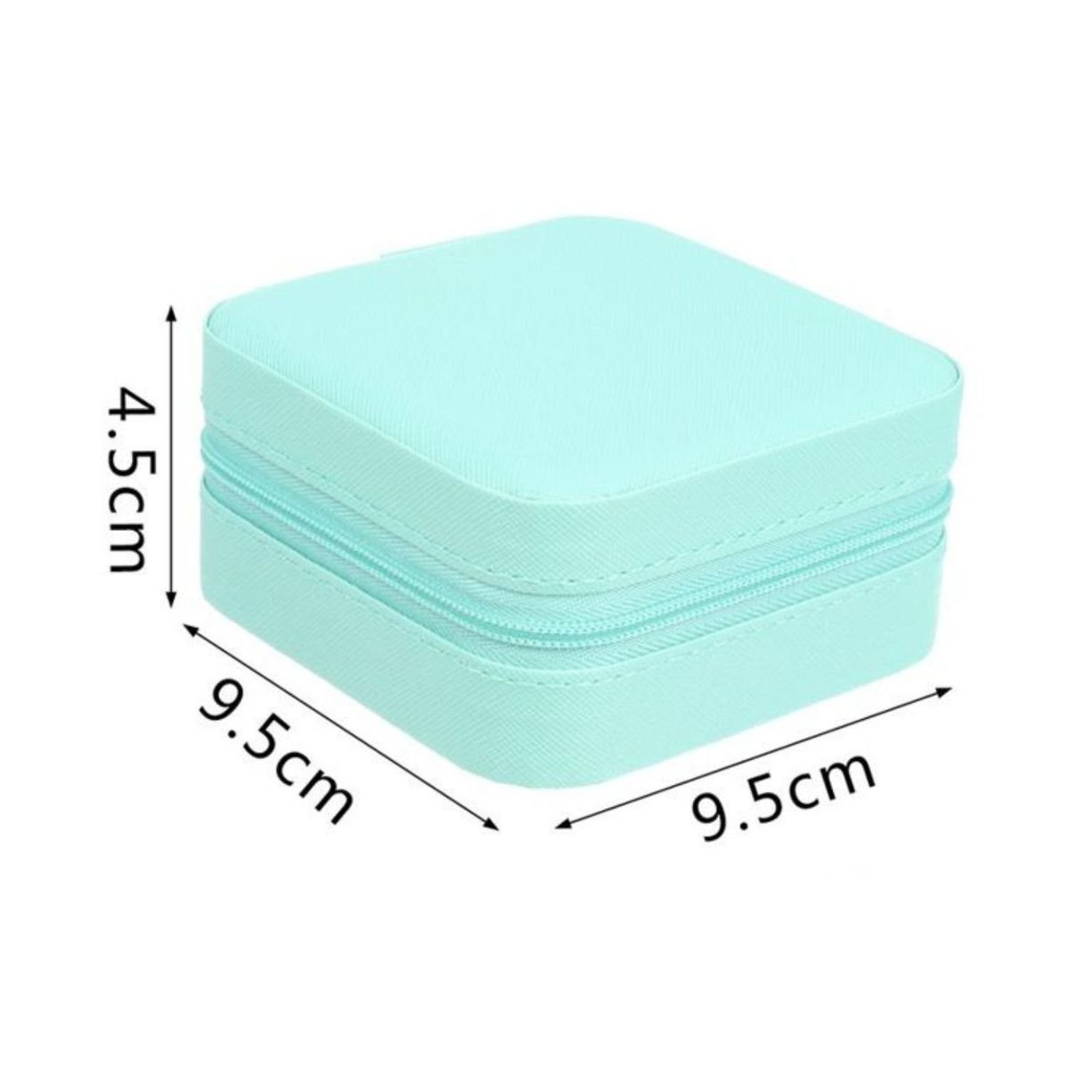 GENERICO - Caja Almacenamiento de Joyas Azul 9x4cm Almacenamiento