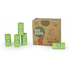 GENERICO - 240 Bolsas Biodegradable En Rollos Ecologicas Fecas Perro