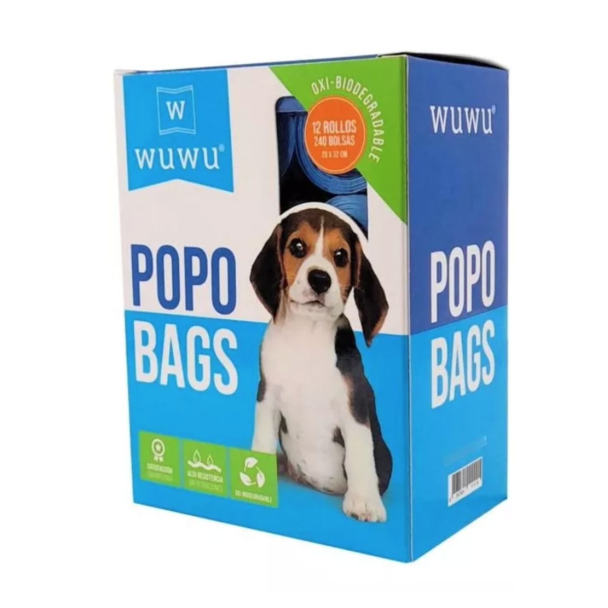 GENERICO - 240 Bolsas Biodegradable En Rollos Ecologicas Fecas Perro