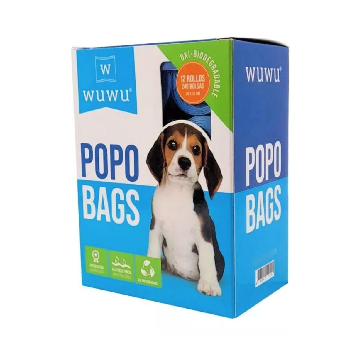GENERICO - 240 Bolsas Biodegradable En Rollos Ecologicas Fecas Perro