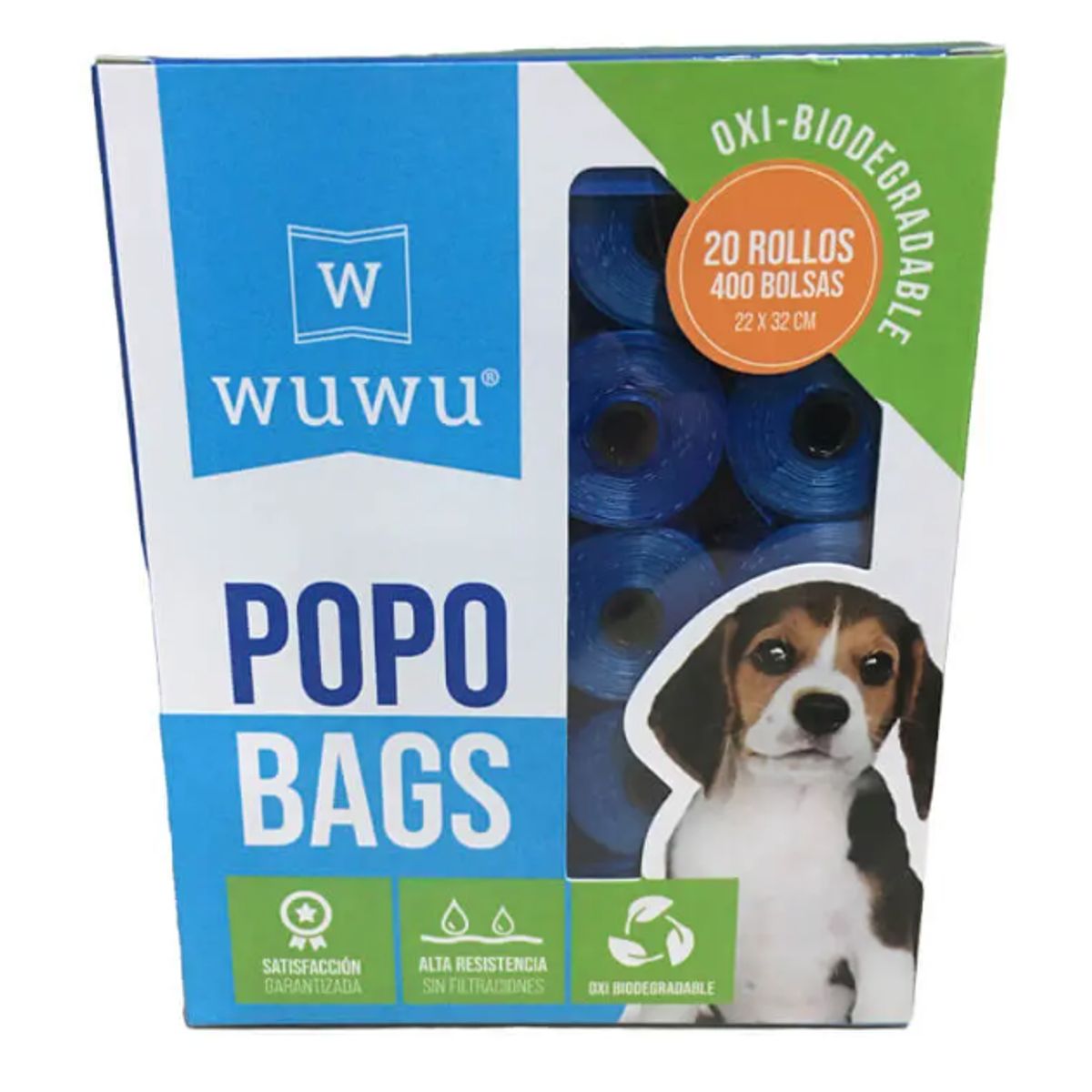 GENERICO - 240 Bolsas Biodegradable En Rollos Ecologicas Fecas Perro