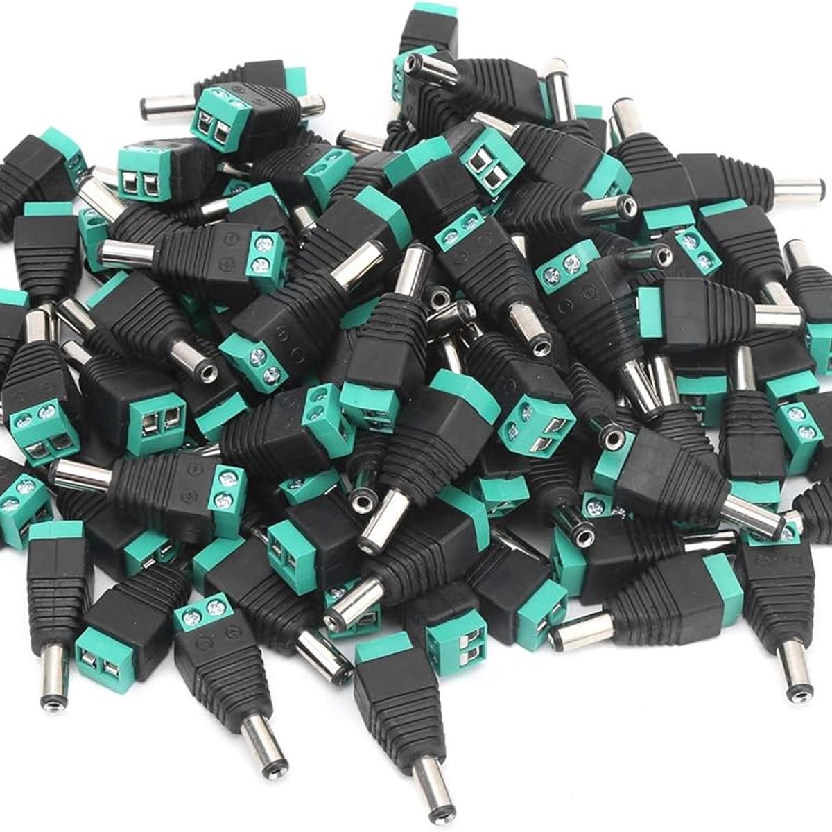 GENERICO - CONECTOR DC MACHO 100 UNIDADES