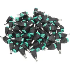 GENERICO - CONECTOR DC MACHO 100 UNIDADES