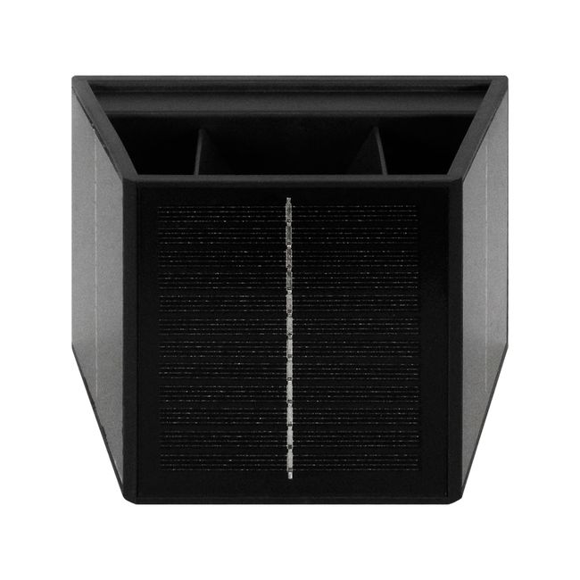 LED STUDIO - APLIQUÉ SOLAR LED STUDIO 2W LUZ CÁLIDA IP55 NEGRO