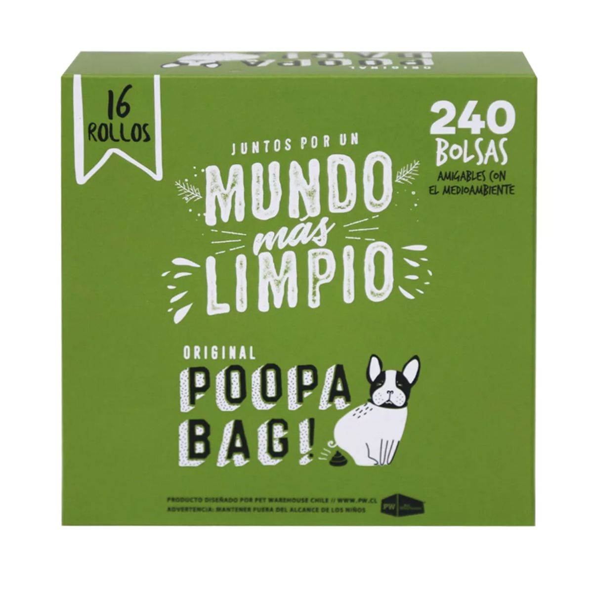 GENERICO - 240 Bolsas Biodegradable En Rollos Ecologicas Fecas Perro