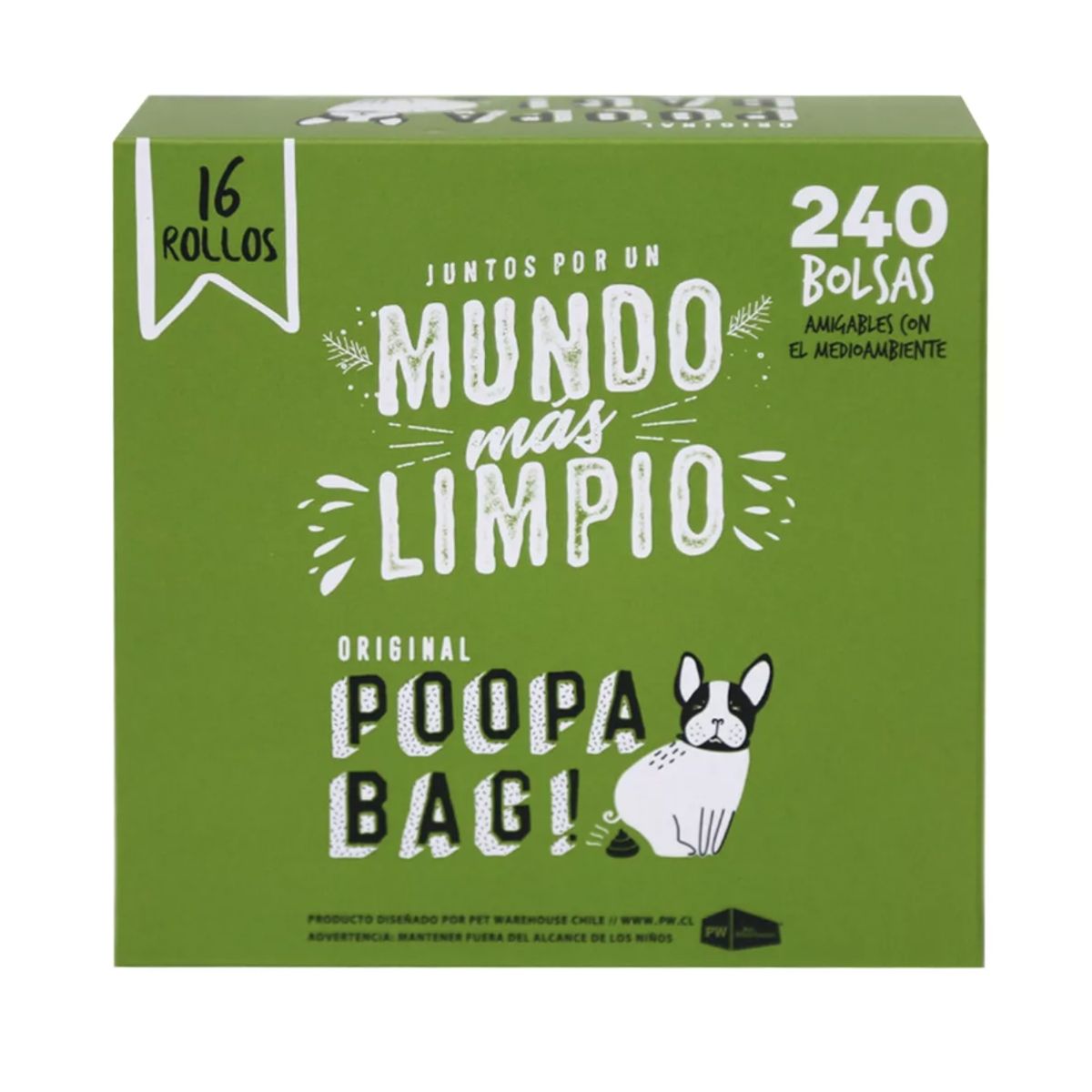 GENERICO - 240 Bolsas Biodegradable En Rollos Ecologicas Fecas Perro