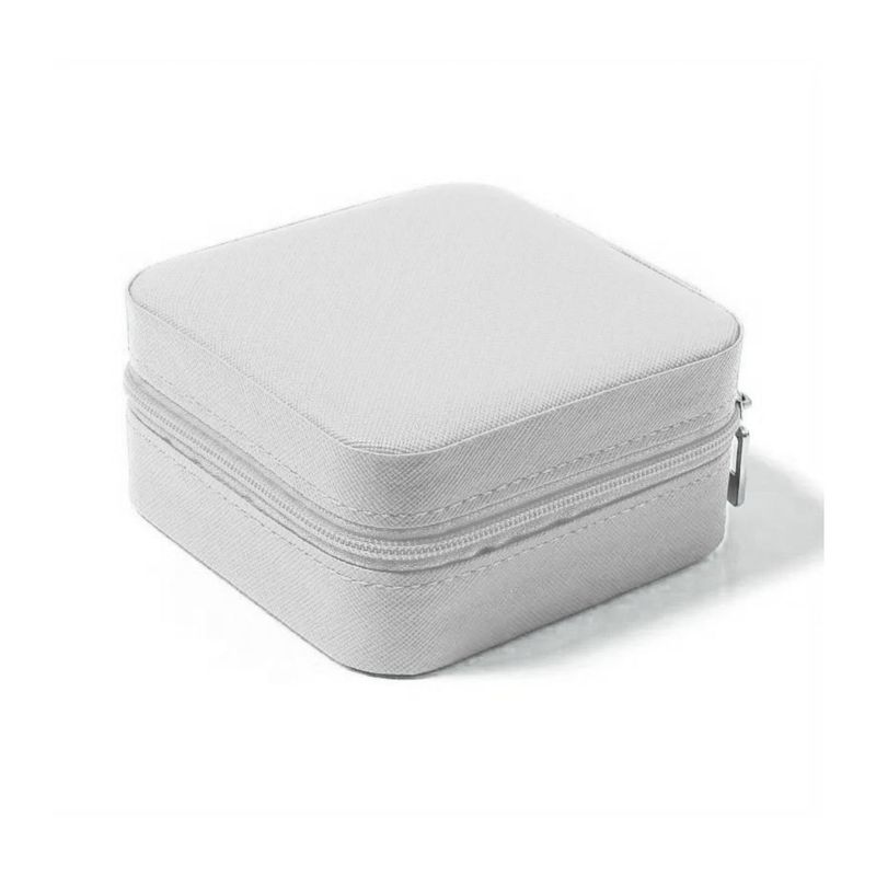 GENERICO - Caja Almacenamiento de Joyas Blanco 9x4cm Almacenamiento