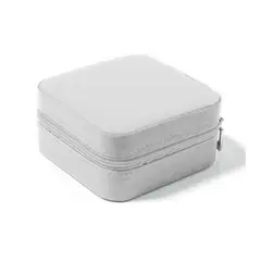GENERICO - Caja Almacenamiento de Joyas Blanco 9x4cm Almacenamiento