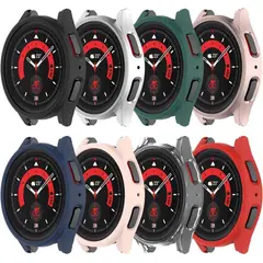 GENERICO - Protector Carcasa + Vidrio Samsung Galaxy Watch 5 Pro 45mm - Negro