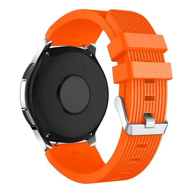 GENERICO - Correa Silicona Para Samsung Galaxy Watch3/gear S3 46mm 22mm - Naranja