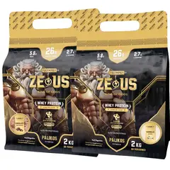 PALIKOS FITNESS - 100% Whey Protein - 2 x Doypack de 2kg (Chocolate y Vainilla)