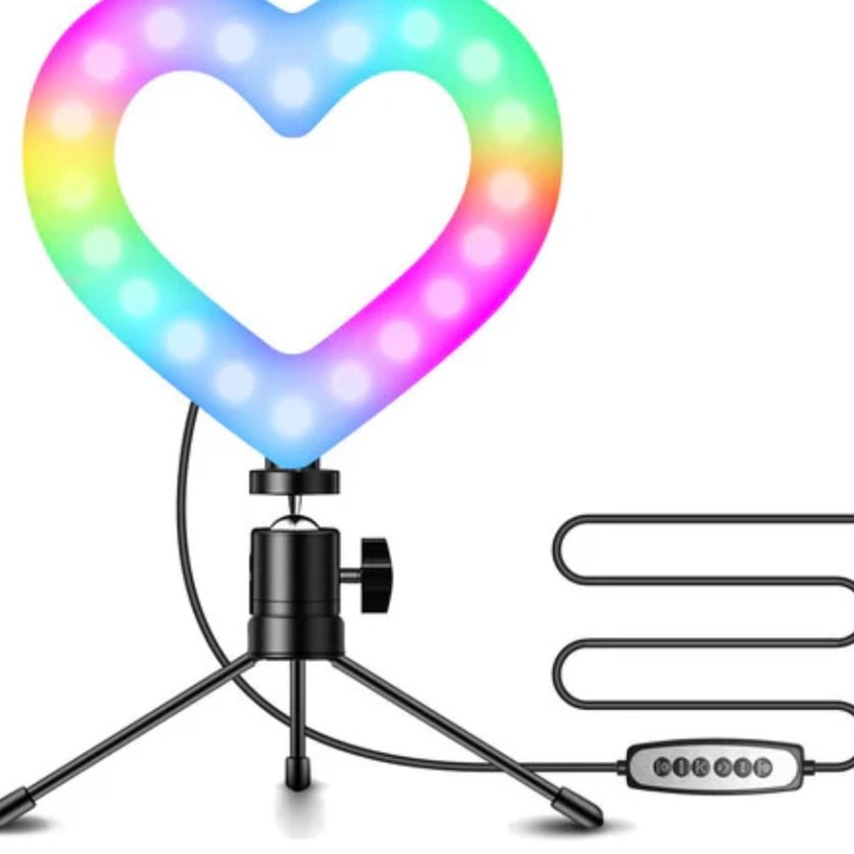 GENERICO - ARO DE LUZ 10 CORAZÓN RGB