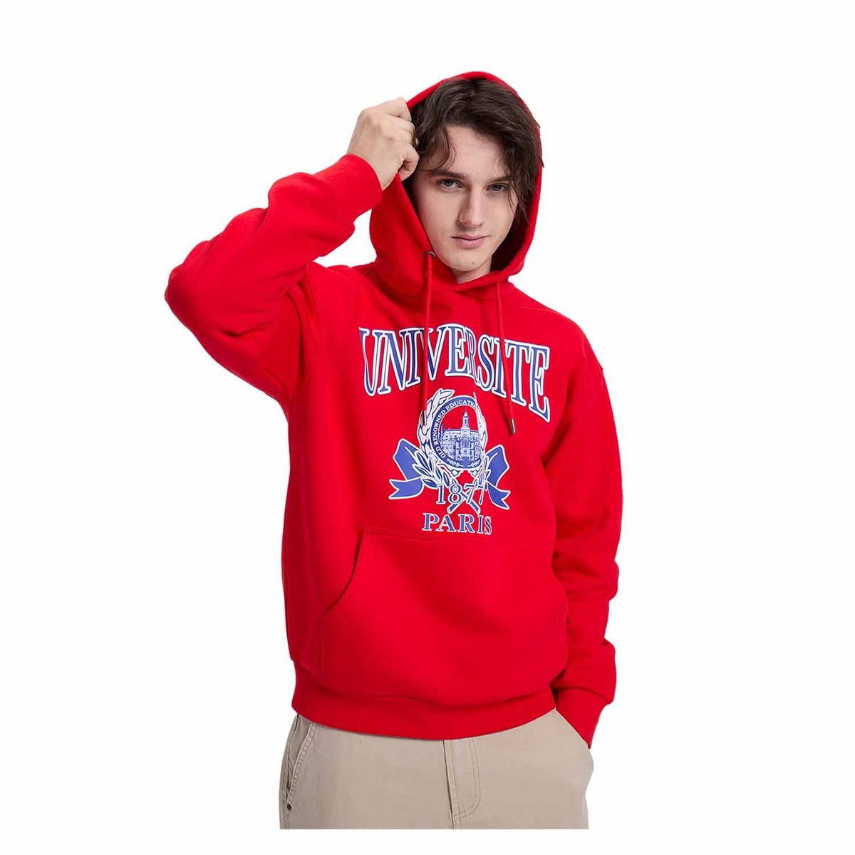 FASHION'S PARK - Polerón Hombre College Rojo Fashion's Park