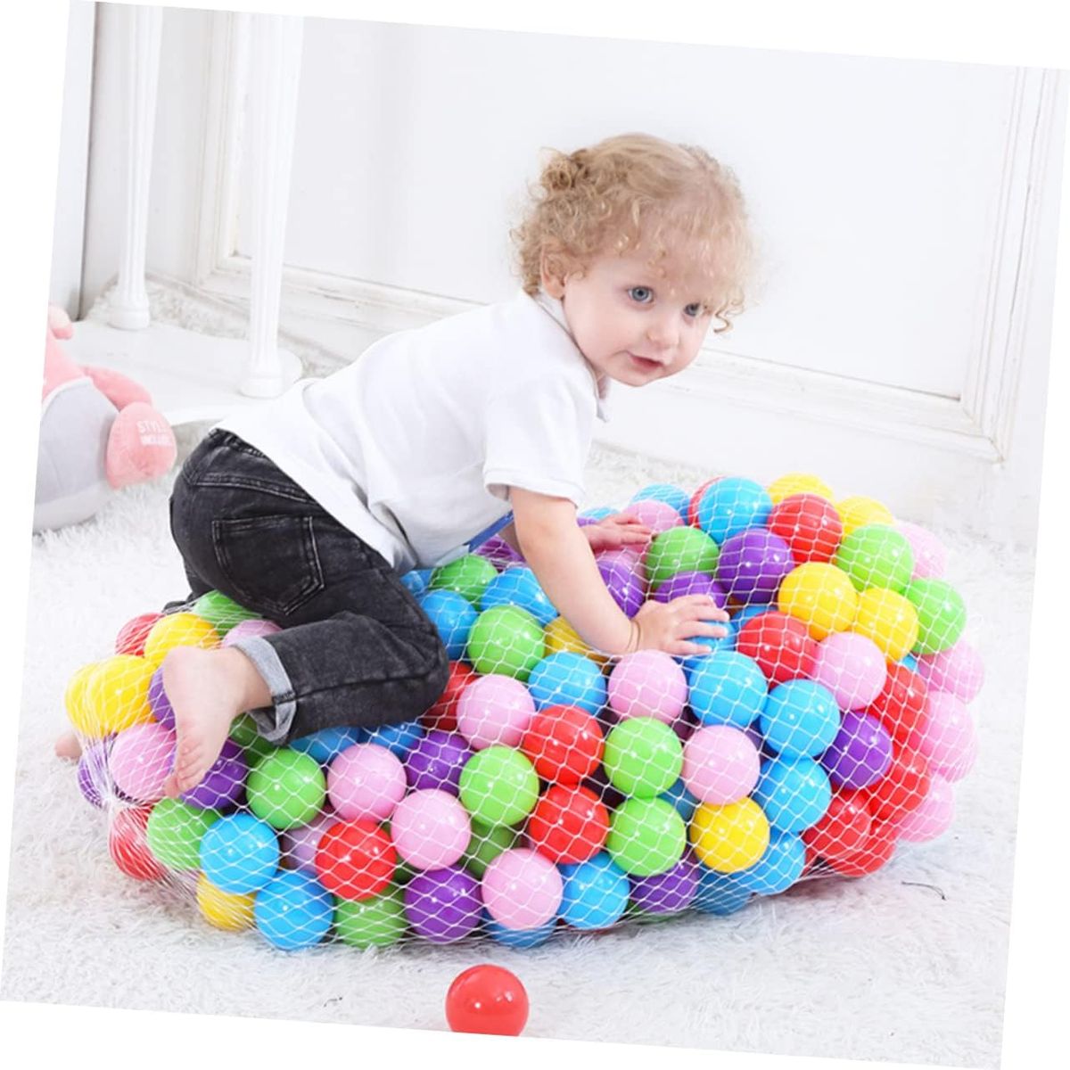 GENERICO - JUEGO DE 50 PELOTAS DE PLASTICOS MULTICOLOR