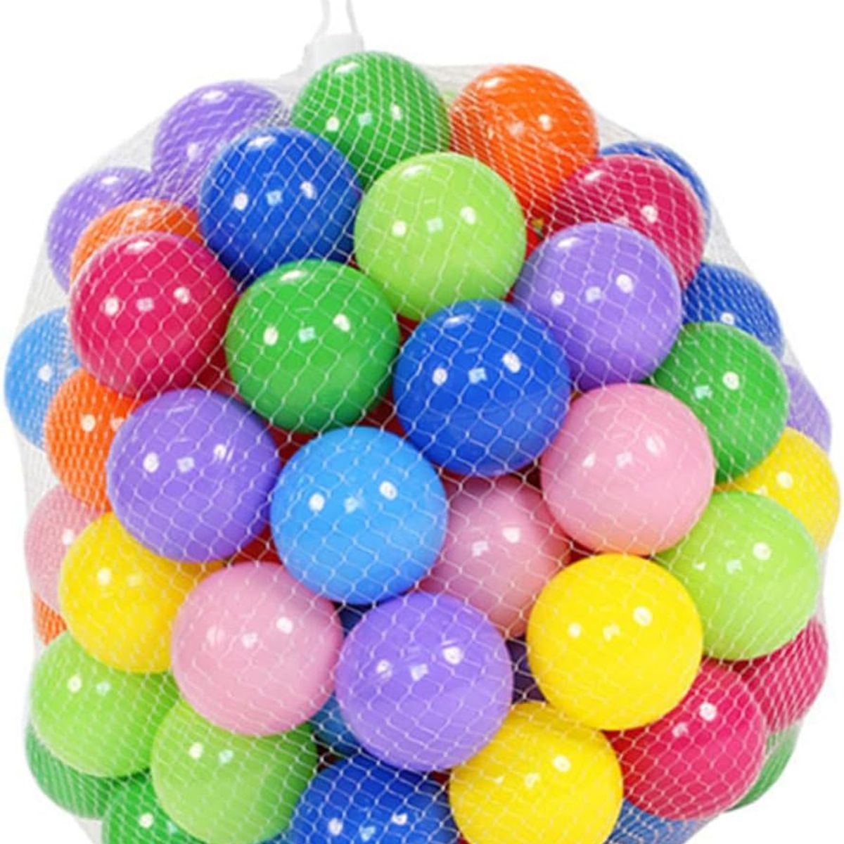 GENERICO - JUEGO DE 50 PELOTAS DE PLASTICOS MULTICOLOR
