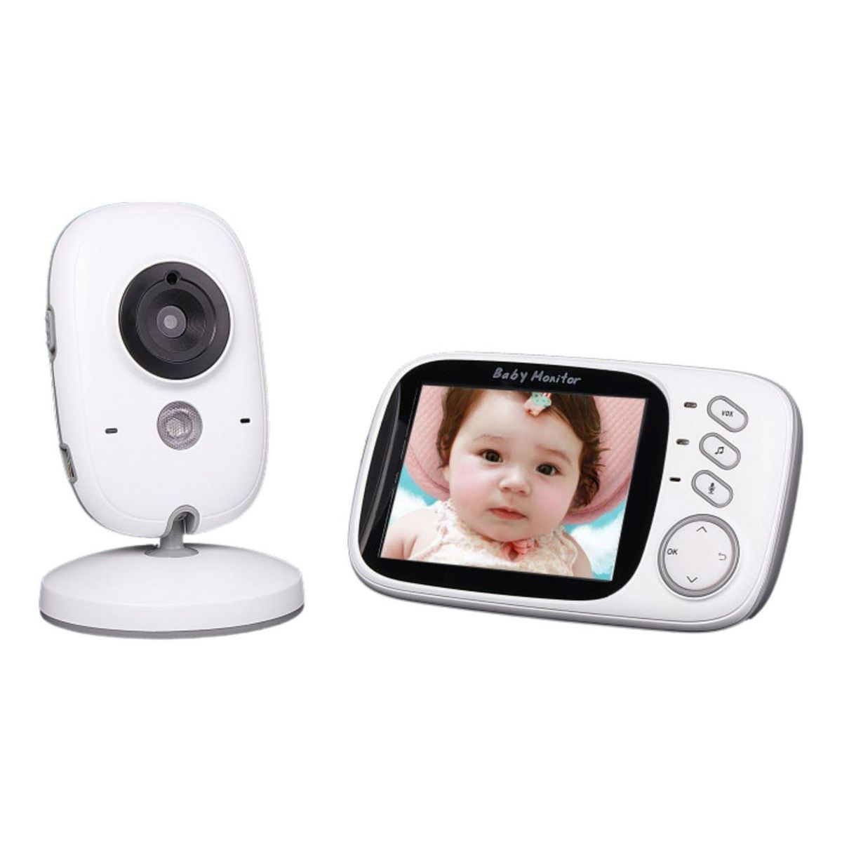IMPORTCLICK - Cámara Video Monitor Digital Bebes Visión Nocturna - Blanco