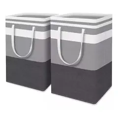 MUNDO MAGIA - Cesto Canasto Para Ropa Sucia Plegables Organización 75l 2pz
