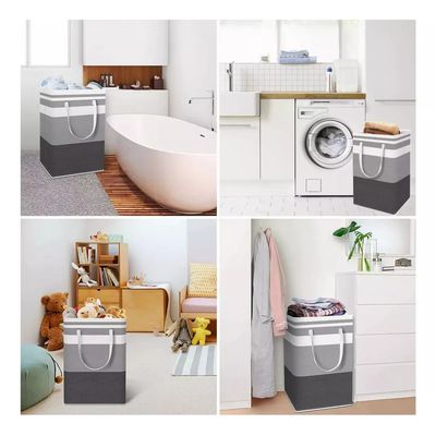 Imagen 2 del producto Cesto Canasto Para Ropa Sucia Plegables Organización 75l 2pz