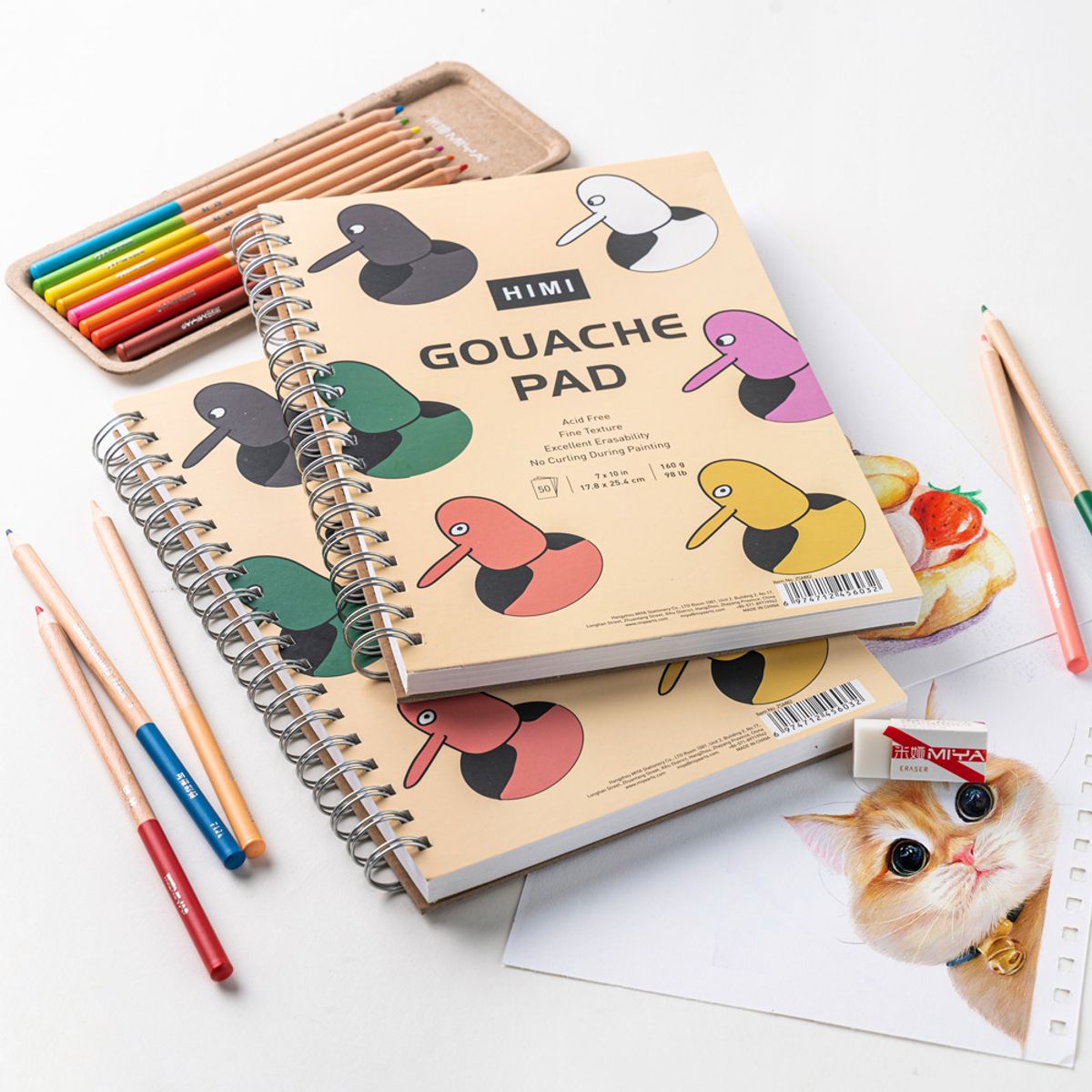 HIMI - Block Himi Gouachede 50 Páginas, 160 Grs Beige