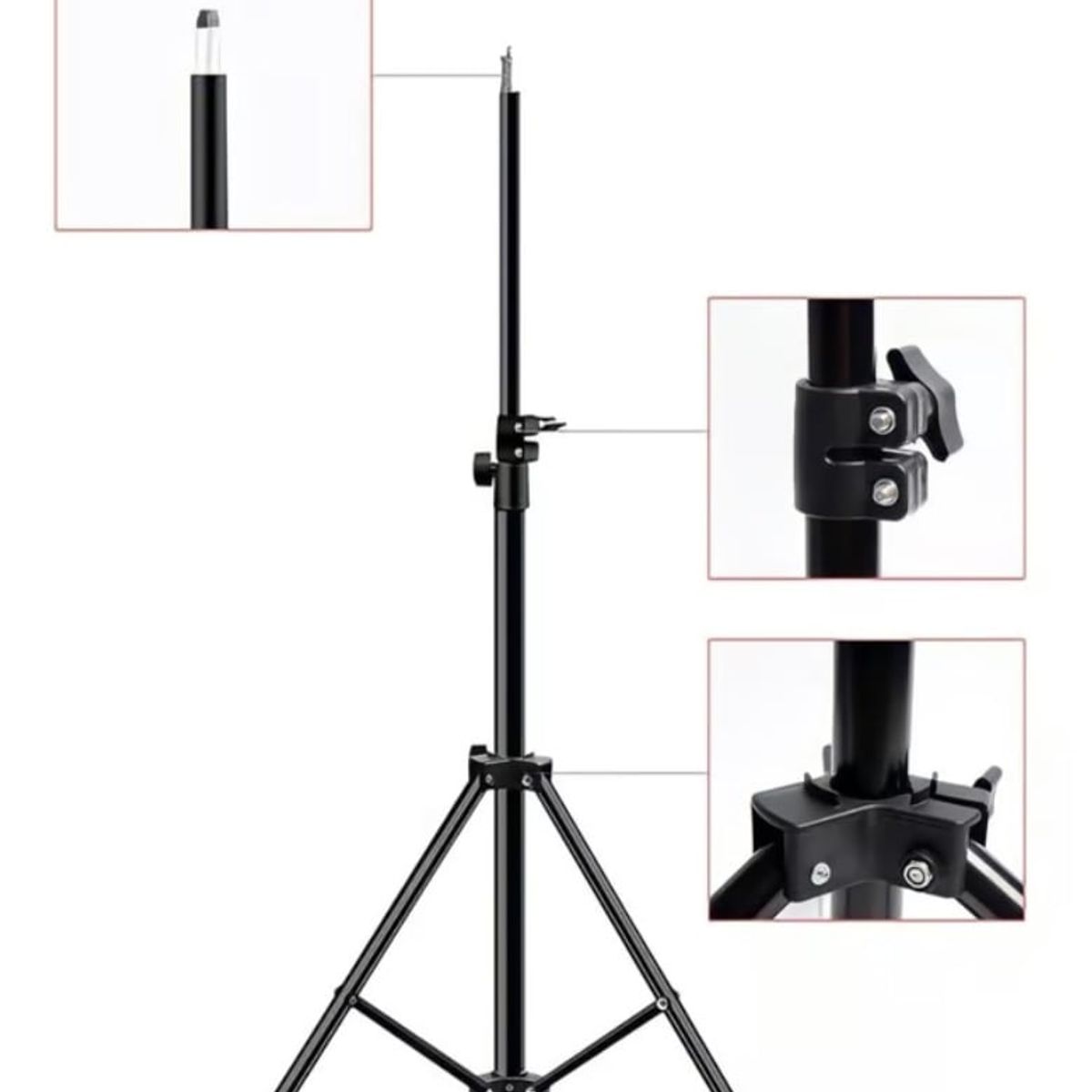 GENERICO - Aro Luz Led Rgb 30 Cm Selfie Foto + Trípode