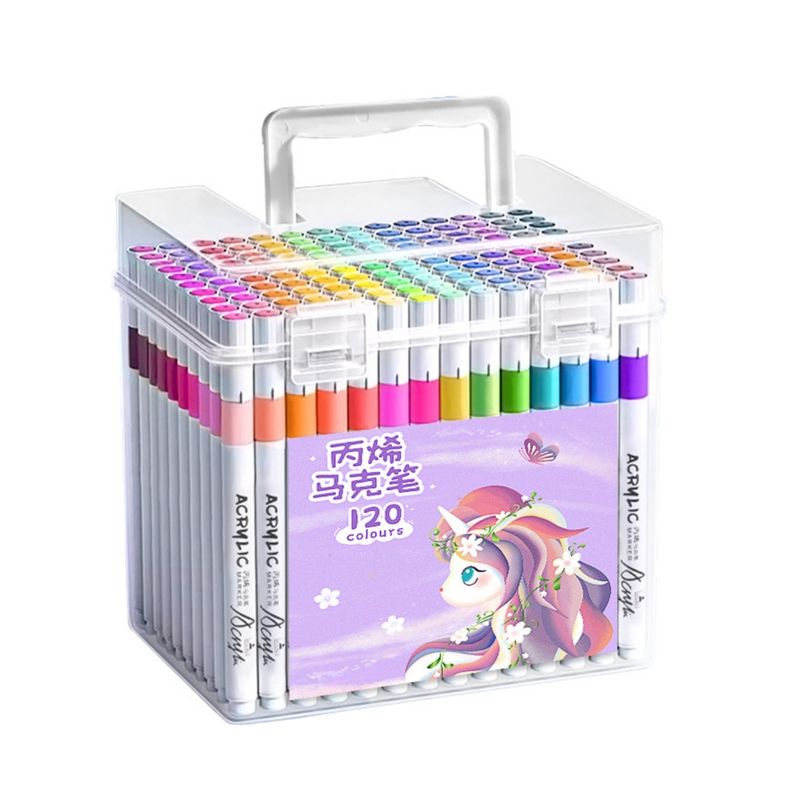 GENERICO - 120 Lápices Acrílicos Marcador Colores Acrylic Paint Marker
