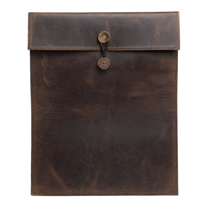 FRANZ MOSSI - Carpeta Portafolio Cuero Natural Gran Espesor Franz Mossi