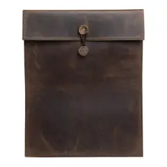 FRANZ MOSSI - Carpeta Portafolio Cuero Natural Gran Espesor