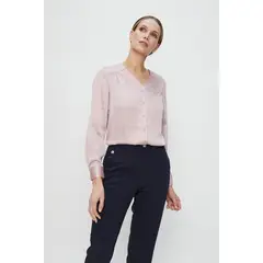 MA GRIFFE - Blusa Manga Larga Rosado Mujer Magriffe