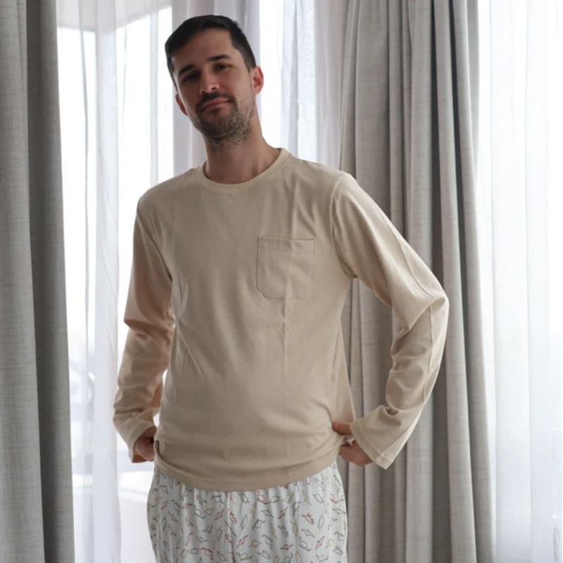 SIMPLY B - Pijama largo dinosaurio hombre