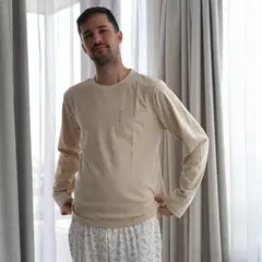 SIMPLY B - Pijama largo dinosaurio hombre