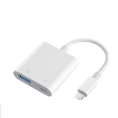 GENERICO - Adaptador Lightning A Usb 3.0 Para iPhone iPad Otg Hub