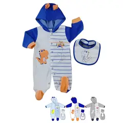 AGW - Pack 2 Enteritos Oso Plush Niño Con Patitas