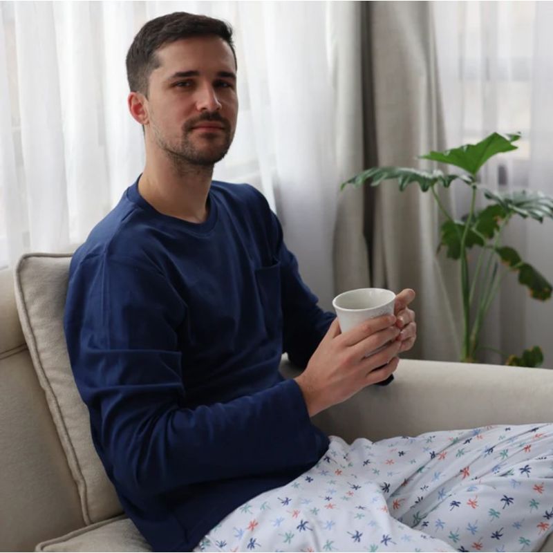 SIMPLY B - Pijama largo palmeras hombre