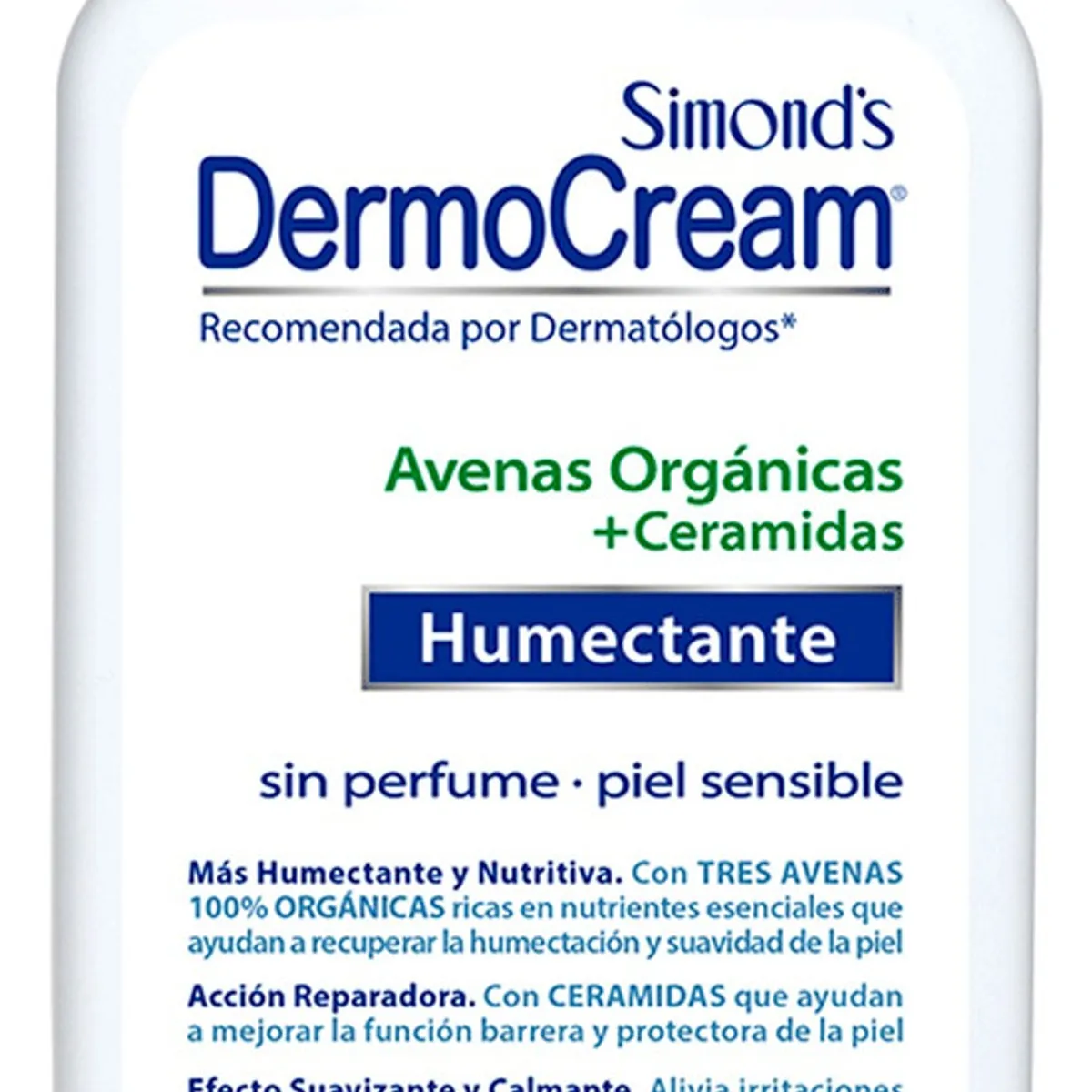 SIMMONS - Crema Corporal Dermocream Piel Atópica En Dosificador 400ml