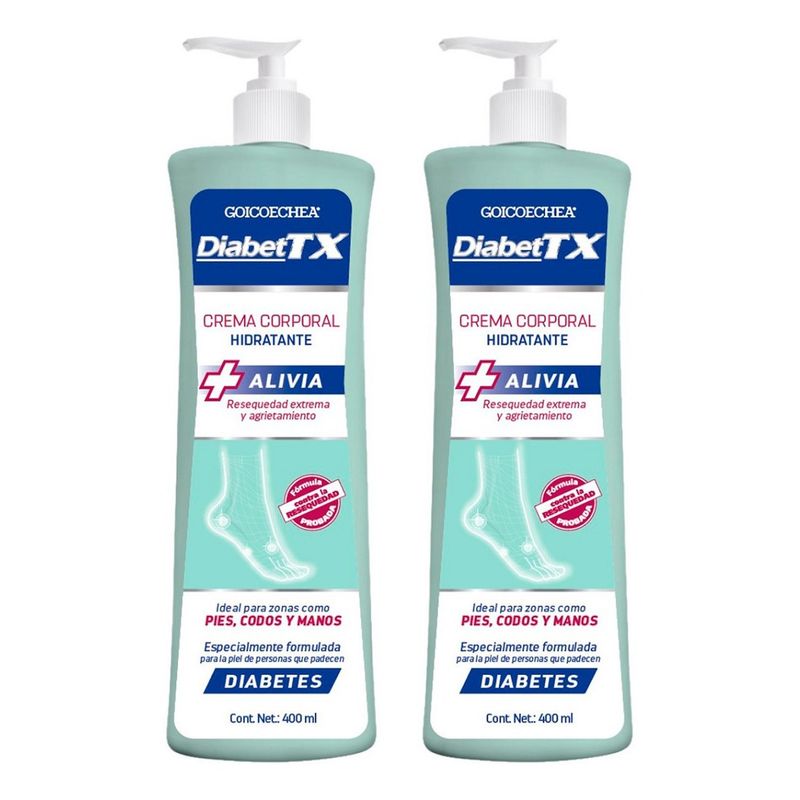 GENOMMA LAB - Pack 02 Goicoechea Diabet Tx  De 400 Ml Cu