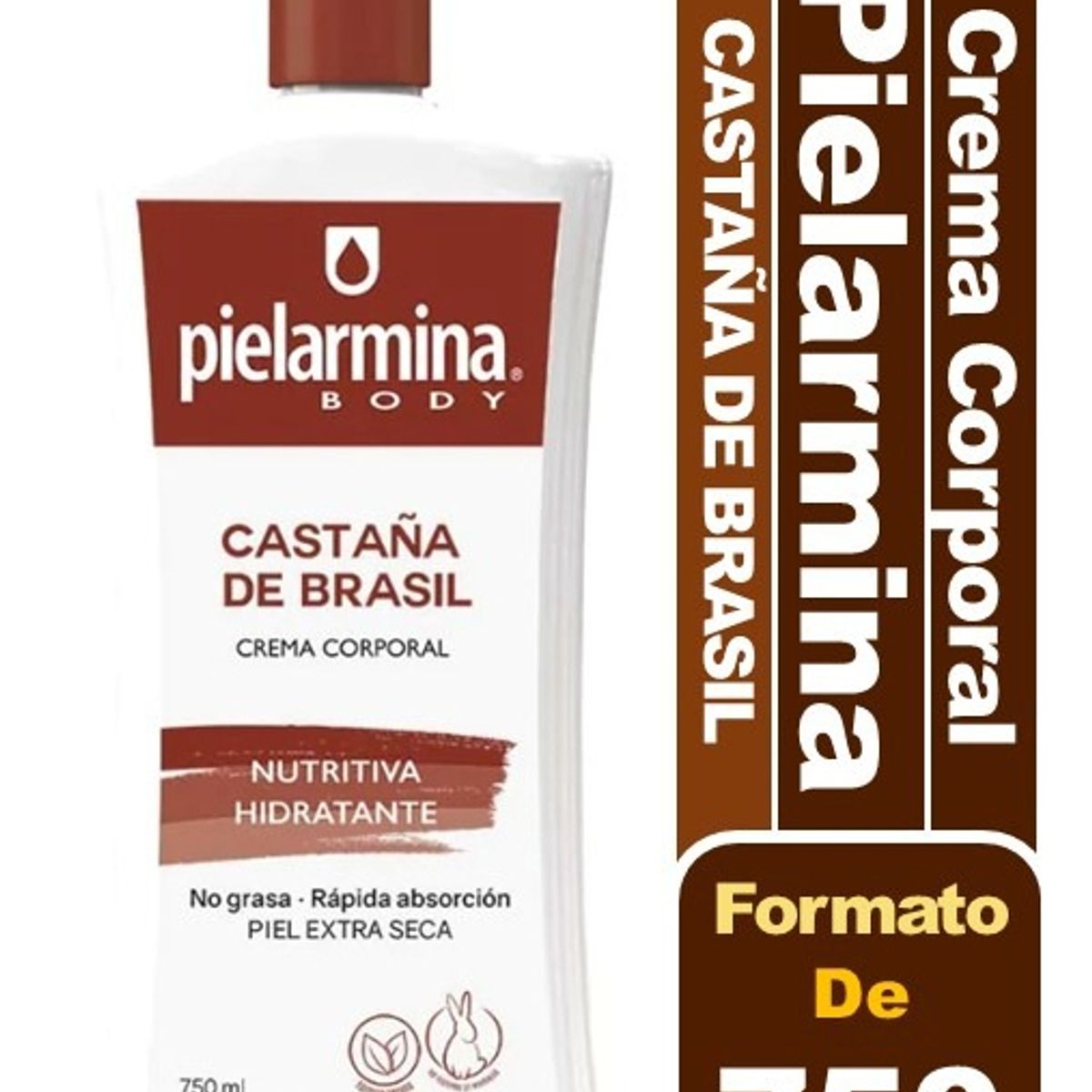 PIELARMINA - Pielarmina Crema Corporal Hidratante Castaña 750 Ml