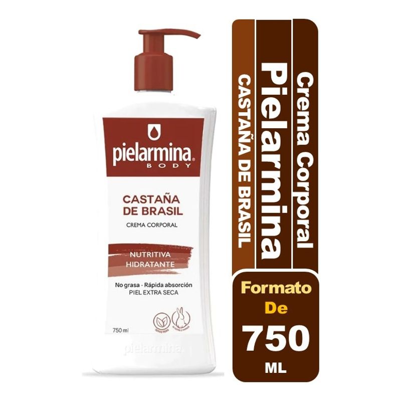PIELARMINA - Pielarmina Crema Corporal Hidratante Castaña 750 Ml