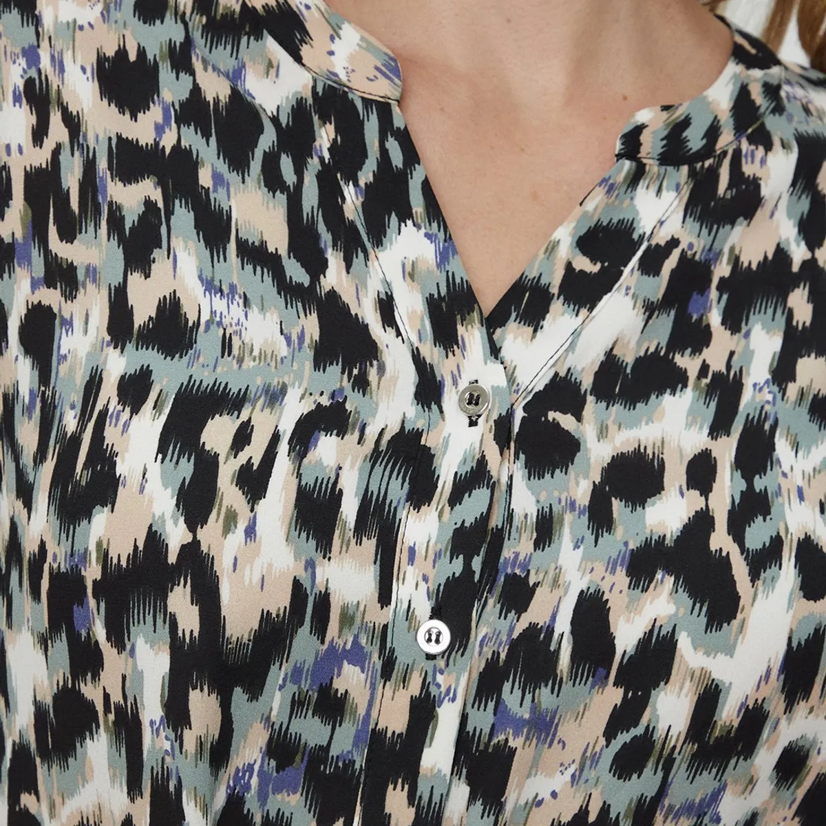 MA GRIFFE - Blusa Manga Larga Crudo Mujer Magriffe