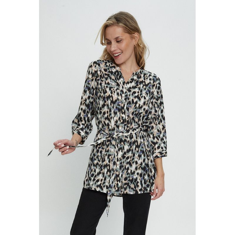 MA GRIFFE - Blusa Manga Larga Crudo Mujer Magriffe_.