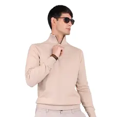 ARROW - Chaleco Sweater Half Zipper Liso Algodon Regalo Hombre