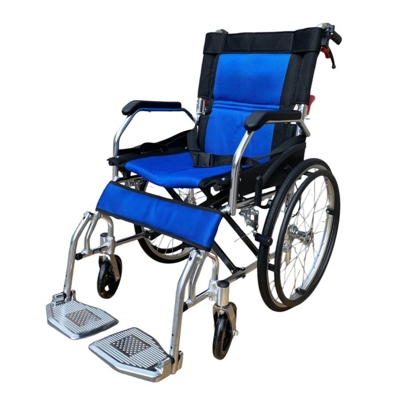PROCHEF - Silla de Ruedas Aluminio Ultra Liviano Aro 20-Azul.-